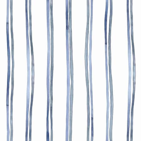 Ackland Watercolor Trails 20.5 in x 18 ft Blue Striped Peel and Stick Wallpaper (1-Pack, 30 sq. ft.) AKKWPWATR20.5X18FT-EA