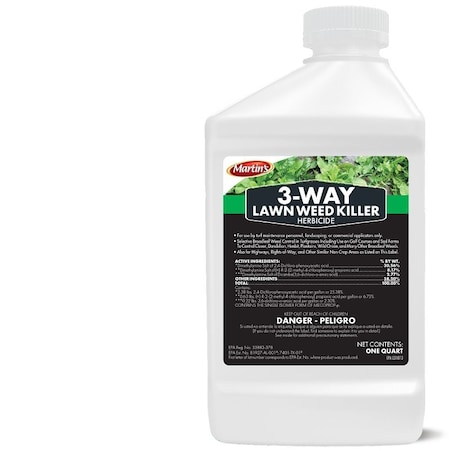 Martins Weed Killer, Liquid, Clear Amber, 1 qt 82210023