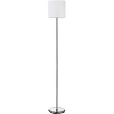 Lorell 10W Linen Shade LED Floor Lamp, Silver LLR99967