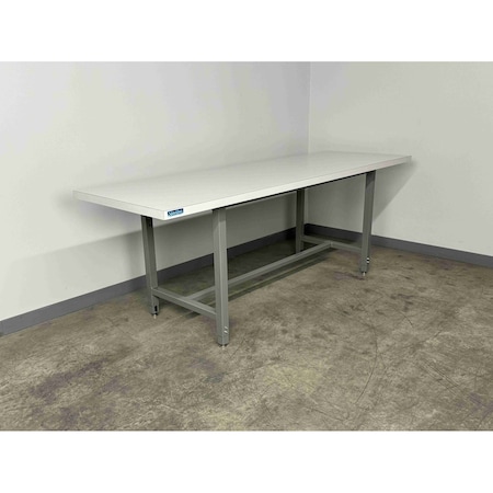 Stackbin Bolted Workbenches, 96"W, Adj. H, 1000lb E9636-1005-BL
