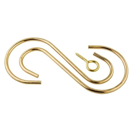 National Hardware V2665 Series Extension Hook Kit, 6 in L, Steel, Brass N275-172