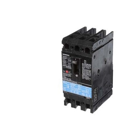 Siemens MCCB 80A 3P 600 VAC W/LI-LO LUGS ED63B080L