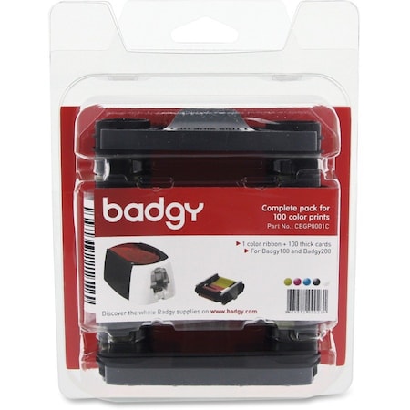 Badgy Card Printer, Color, 8 in. H CBGP0001C