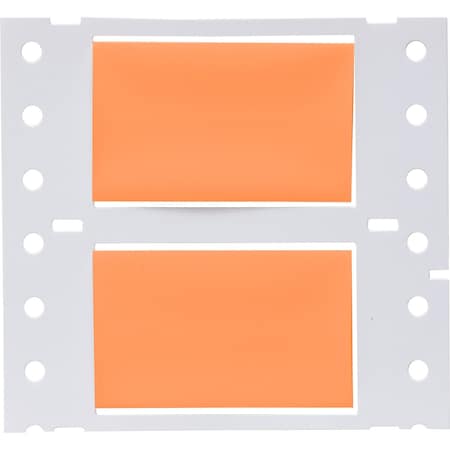 Brady PermaSleeve HX Heat Shrink Double Sided Wire Marking Sleeves, 0.75 in. x 2 in. W, Orange, Roll of 2500 2HX-750-2-OR-J