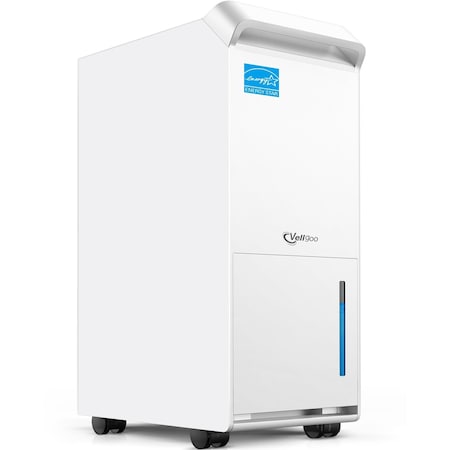 Edendirect 70 pt. 5,500 sq. ft. Energy Star Dehumidifier for Basement in White w/ Viewable Water Level Bucket ZRB0G8LD2G3K