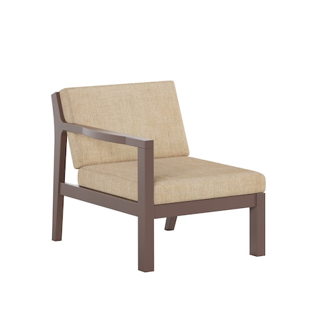 Polybird BREEZE DEEP SEAT SECTIONAL PIECE RIGHT CHAIR        TUDOR BROWN POLYBIRD P102-TB-CAAS