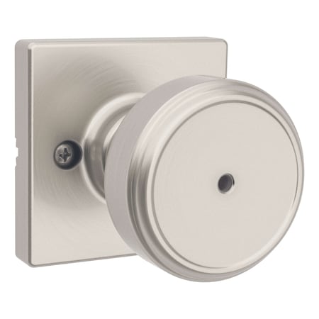 Kwikset Residential Door Knobs Privacy Reversible Satin Nickel 300MNKSQT-15