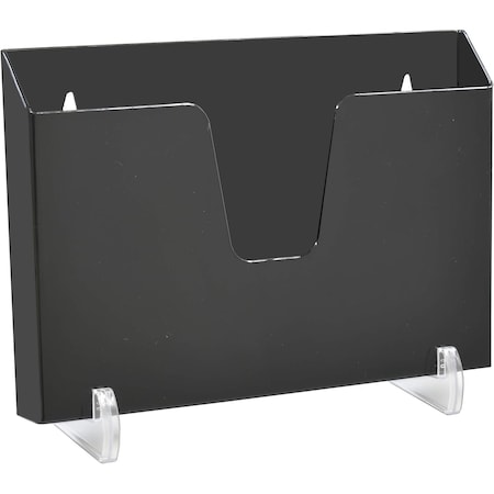 Acrimet Pocket File Holder Horizontal Brochure Display (Wall or Countertop, Letter, Black) 862.4
