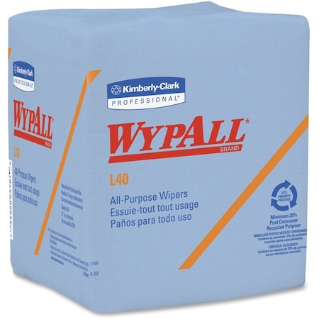 Wypall Power Clean L40 Extra Absorbent Towels, Limited Use Towels, Blue, 12 PK 05776