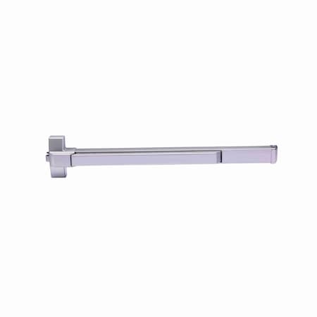 Global Door Controls EDTBAR Series Stainless Steel Grade 1 Commercial 36 in. Fire Rated Rim Touch Bar Exit Device TH1100EDTBARFSS