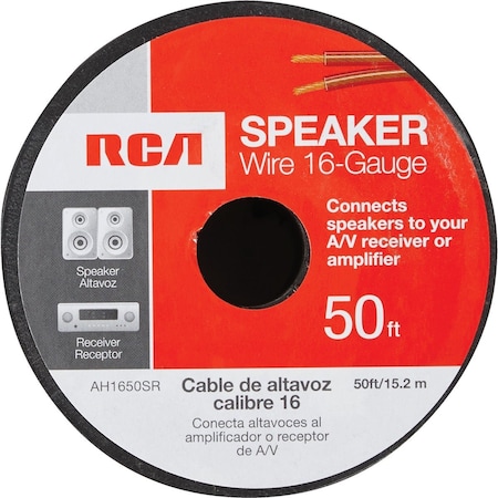 Rca 50 Ft. 16/2 Stranded Speaker Wire AH1650SR