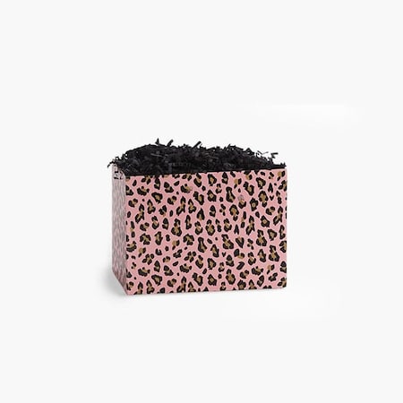 Nashville Wraps Lipstick Leopard Basket Box, Small 6.75x4x5, 6PK LPLS