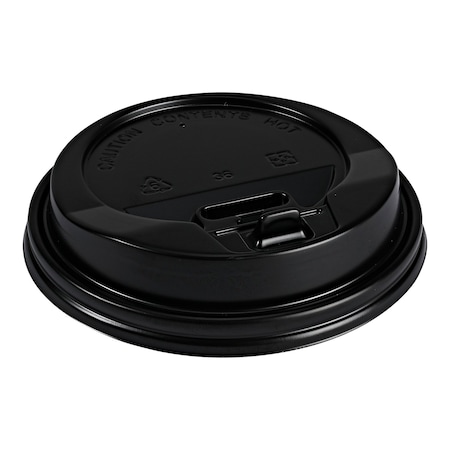 Empress Dome Lid for 10-20oz Paper Hot Cups Black 90 mm Rim, 1000PK E1020-DLB