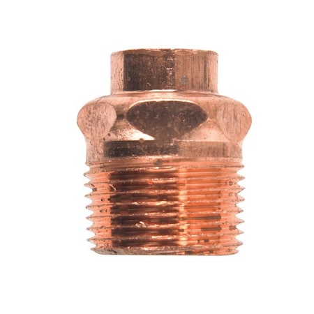 Nibco 1/2 in. Copper X 3/4 in. D MIP Copper Pipe Adapter, 25PK CP-W01220T