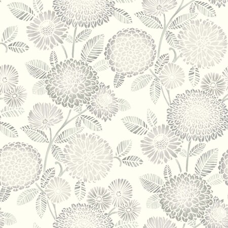 Chesapeake Zalipie Grey Floral Trail Wallpaper 3125-72331