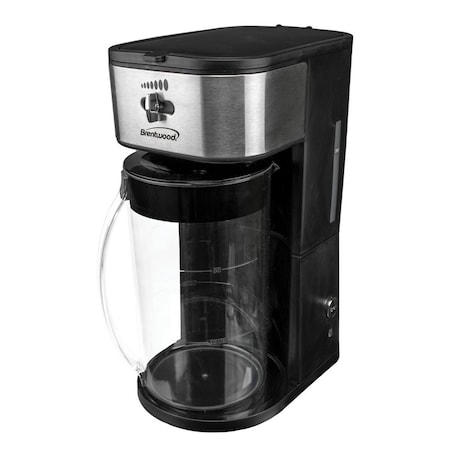 Brentwood Industries Iced Tea and Coffee Maker in Black with 64 Ounce Pitcher KT-2150BK