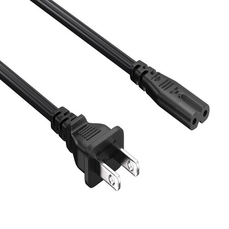Sanoxy 2 PACK 1ft 18 AWG Notebook Power Cord, Non-Polarized IEC320 C7 to NEMA 1-15P SNX-CBL-LDR-PW110-1201