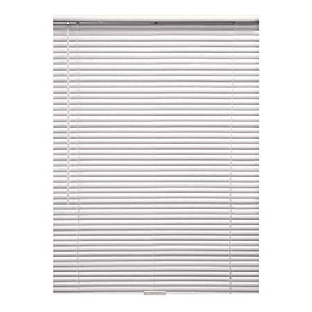 Designers Touch White Cordless Room Darkening 1 in. Vinyl Mini Blind for Window or Door - 34 in. W x 72 in. L 10793478415892