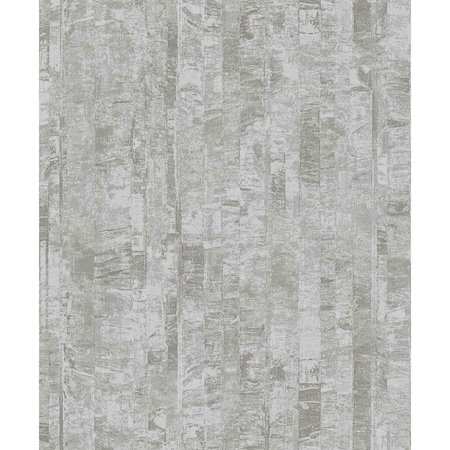 A-Street Prints Zinarliya Silver Column Wallpaper 4105-86628