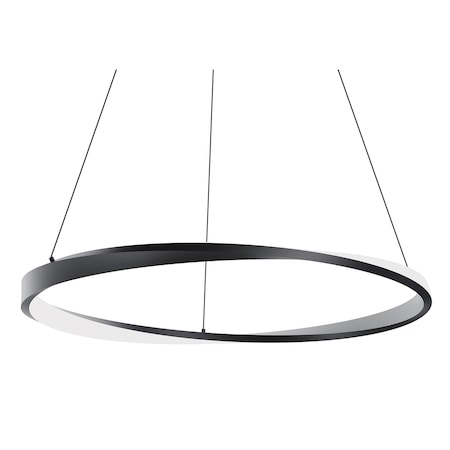 Afx Oberon 32in. LED Pendant - 50W - Black OBRP32LAJUDBK