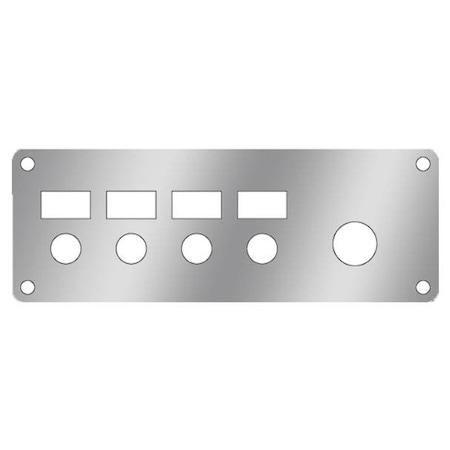 Replacement For Kenworth T600 Aerocab Year 1998 Stainless Steel Ignition Switch Trim W 4 Holes