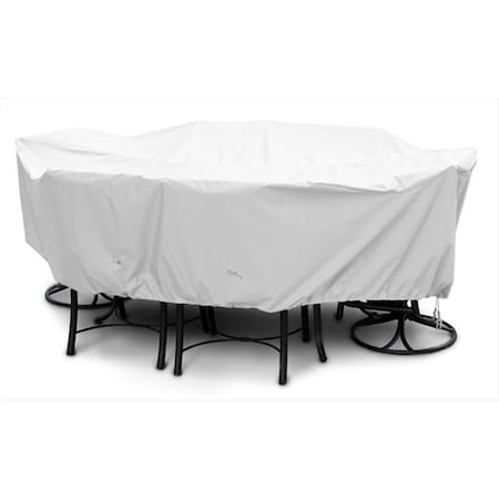 Koverroos Weathermax X-Large Dining Set Cover- White - 132 L x 74 W x 28 H in. 11452
