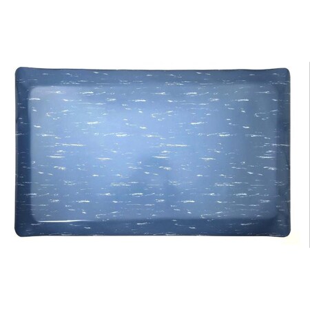 Rhino Mats Antifatigue Mat, 6 ft L x 2 ft W, 7/8 in Thickness, Vinyl, Blue TT-2472BLU-78