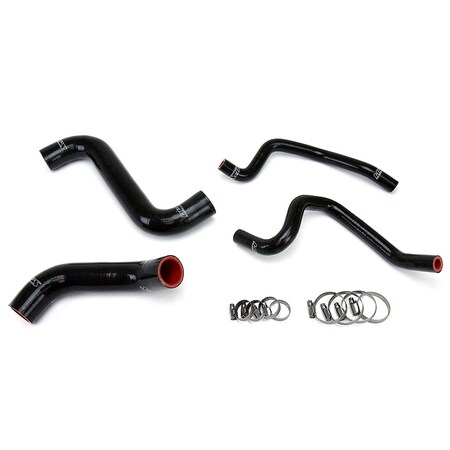 Hps Performance High Temp Reinforced Silicone Radiator and Heater Coolant Hose Kit, Black,  57-1809-BLK