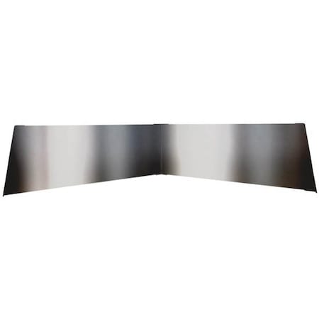 Replacement For Peterbilt 389 Glider Year 2016 14In Stainless Steel Bowtie Visor