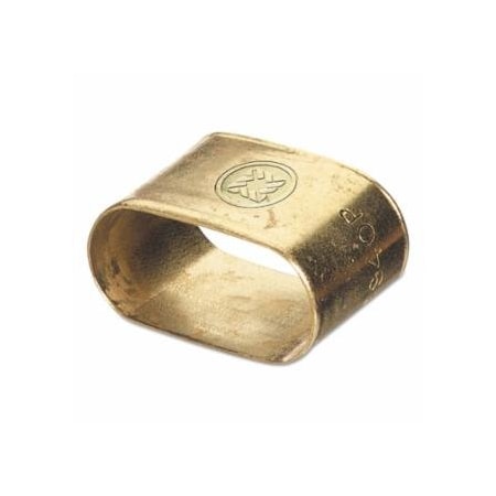 Western Enterprises Oval Brass Dual Hose Braces, Brass, 0.593 x 1.238 in 312-453