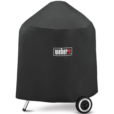 Weber Grill Cover, 30 in W, 30 in H, Polyester, Black 7150