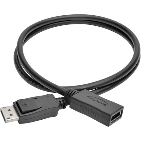 Tripp Lite DISPLAYPORT EXTENSION CABLE WITH LATCHES, 4K X 2K 60 HZ, M/F, 3-FT. P579-003