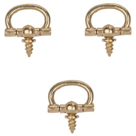 Prosource Frame Hanger, 2 lb, Brass, Polished Brass, Brass, 5/8 in Opening, Screw Mounting PH-122321-PS