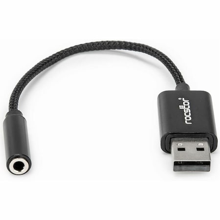 Rocstor USB-A HAADPHONE JACK ADAPTER Y10A346-B1