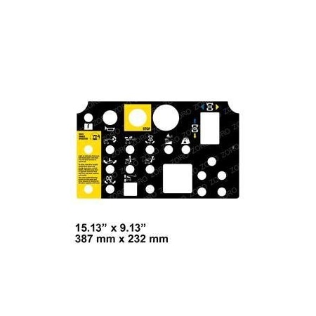 Genie REPLACEMENT DECAL, PLATFORM CONTROL PANEL 72081