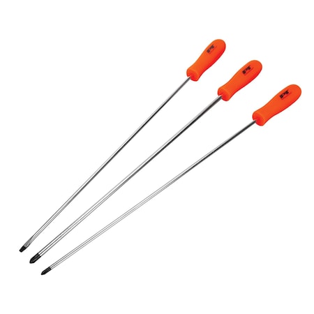 Performance Tool 3-Piece 22.5 in. Long Screwdriver Set W924