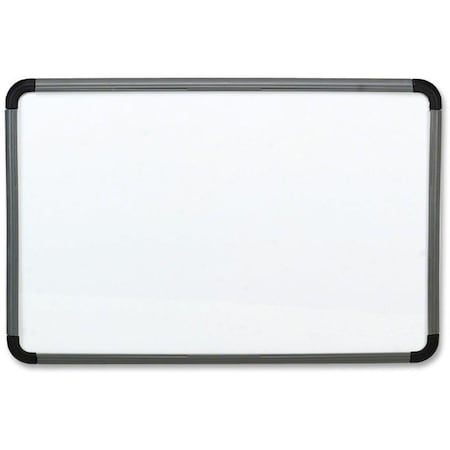 Iceberg Dry Erase Board, Melamine, 36 in, 48 in, Plastic Frame, White 37047