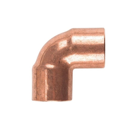 Nibco 3/4 in. Sweat X 3/4 in. D Sweat Copper 90 Degree Elbow, 25PK CP-W01475C