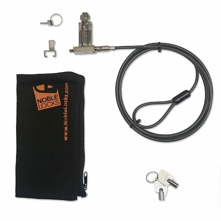 Noble Security Noble Wedge Resettable Combination Lock w/ Keys, Cable Trap And TZ06T