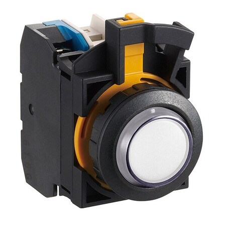 Idec Illuminated PB 22MM 2NO+2NC Whte 24V Bla CW1L-A2E22Q4PW