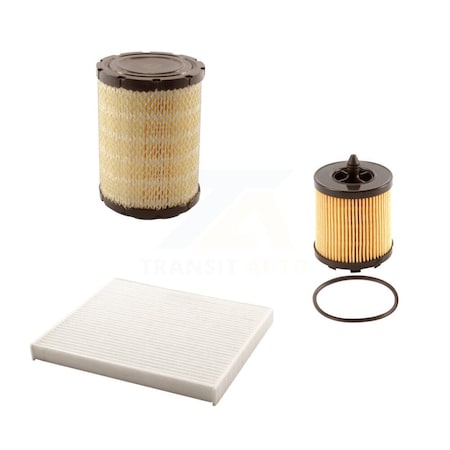 Pur 1x Air + 1x Cabin + 1x Engine Cartridge Oil Filter 3 Total Kit For ...