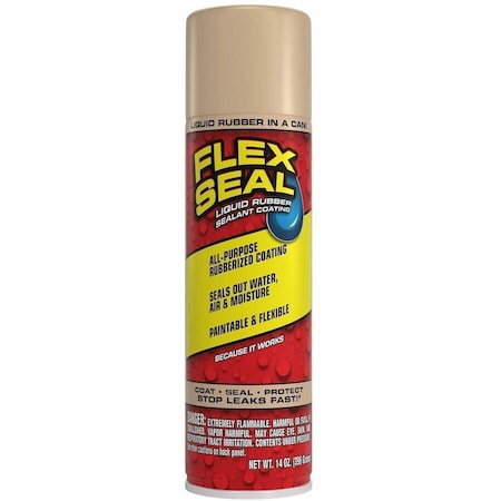 Flex Seal Family of Products Flex Seal Almond Rubber Spray Sealant 14 oz FSTANR20