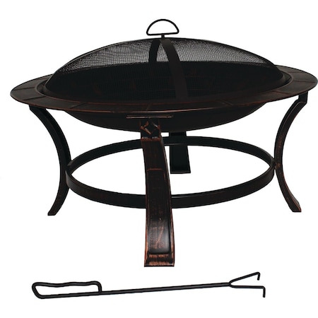 Unbranded Keaton 30'' Round Wood Burning Fire Pit FT-51736