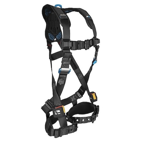 Falltech Not Applicable Full Body Harness, 2XL, 310 lb, Quick-Connect Chest/ Tongue Leg Straps, Back D-Ring 81292X