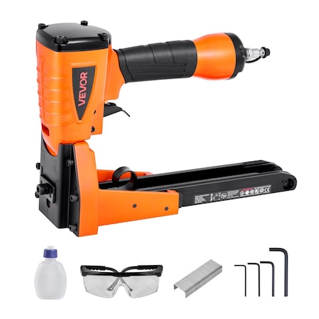 Vevor Pneumatic Carton Closing Stapler 13 Gauge Air Staple Gun for 1-3/8 in Crown MTA18