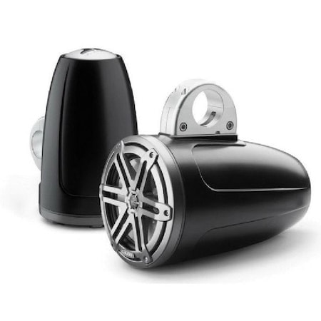 Jl Audio 7.7in Tower Speakers, Satin Black Enclosure, Gunmetal Sport Grille, 93536, 010-03267-00, 2PK 93536/010-03267-00