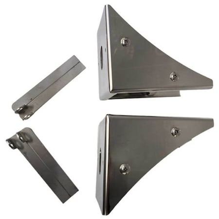 Replacement For Peterbilt 389 Glider Year 2009 Stainless Steel Watermelon Light Brackets