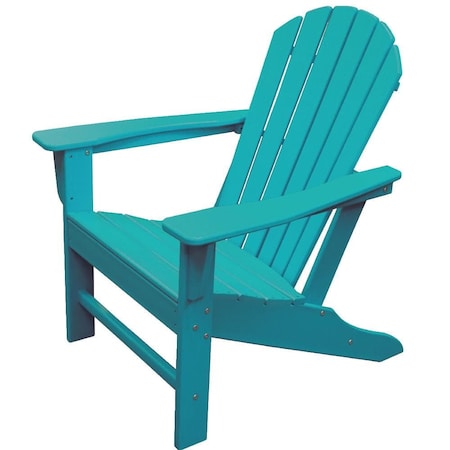 Newtechwood Atlantic Classic Curveback Seafoam Plastic Outdoor Patio Adirondack Chair P012-898