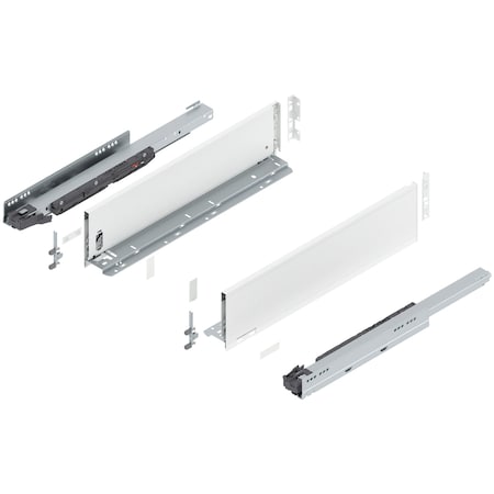 Blum 20in. K Height Legrabox Gray Drawer Set, 125 Lbs Weight Rating 770K50S0S