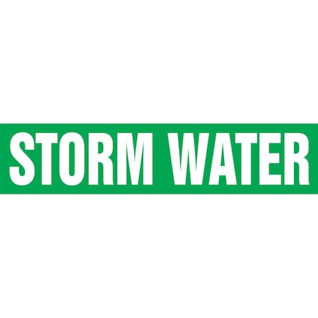 Accuform ASME ANSI PIPE MARKER STORM WATER RPK677SSH